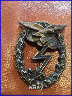 WW2 German The Ground Assault Luftwaffe Original Badge Pin