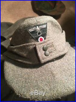 WW2 German Uniform And Hats Reenactment