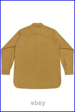 WW2 German Waffen-Elite Tropical Sahariana Sand Long Sleeve Shirt