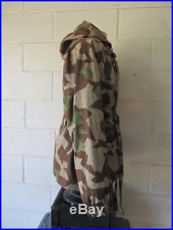 WW2 German Wehrmacht Splinter Camouflage Reversable Smock Parka Jacket, XXL