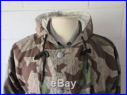 WW2 German Wehrmacht Splinter Camouflage Reversable Smock Parka Jacket, XXL