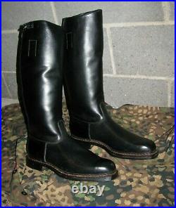 WW2 German Wehrmacht officers leather boots sz 11 (39 cm calf)