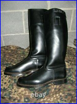 WW2 German Wehrmacht officers leather boots sz 11 (39 cm calf)