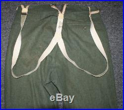 WW2 German Wool Trousers M36 High Quality Reproduction Older Size 36 X 31