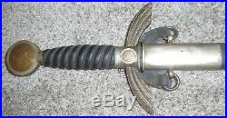 WW2 German air force Luftwaffe officer's sword & scabbard, All Original