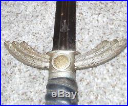 WW2 German air force Luftwaffe officer's sword & scabbard, All Original