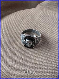 WW2. German silver ring. WWII WW2. German silver ring. WWII