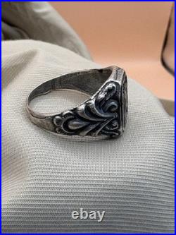 WW2. German silver ring. WWII