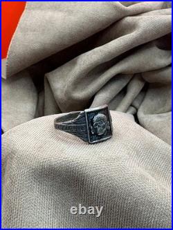 WW2. German silver ring. WWII