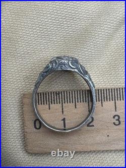 WW2. German silver ring. WWII