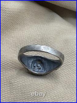 WW2. German silver ring. WWII