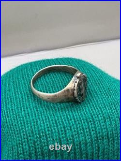 WW2. German silver ring. WWII