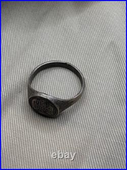WW2. German silver ring. WWII WW2. German silver ring. WWII