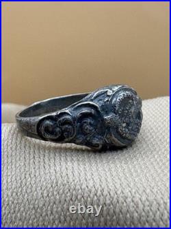 WW2. German silver ring. WWII