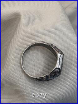 WW2. German silver ring. WWII
