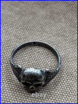 WW2. German silver ring. WWII