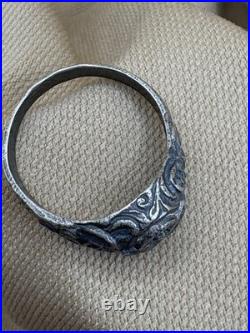 WW2. German silver ring. WWII