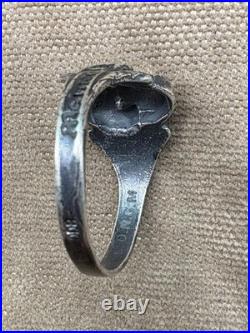 WW2. German silver ring. WWII