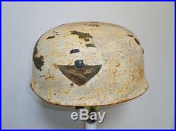 WW2 German steel paratrooper helmet, repro, lamp