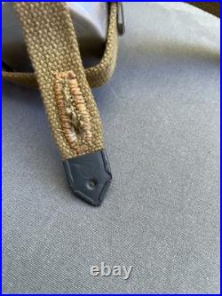 WW2 German wehrmacht HRE 43 DAK coconut canteen with repro straps WWII