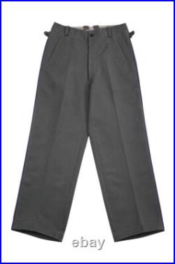 WW2 Heer Officer Chaplains Stone Grey Gabardine Trousers With Pipe