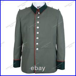 WW2 M35 German General Tunic Waffenrock Gabardine Elite Red Piping Uniform
