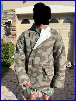 WW2 Mil-Tec German Splinter Pattern Reversible Heavy Winter Parka Large NEW
