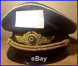 WW2 Museum Quality German Air Force General Officer's Visor Cap, Embroidered Acc