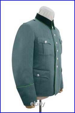 WW2 Police Officer Gabardine Service Jacket Deep Green Collar 6 Buttons S