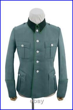 WW2 Police Officer Gabardine Service Tunic Deep Green Collar 5 Buttons XL