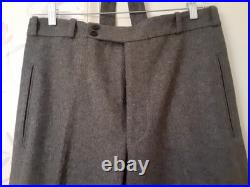 WW2 REPRO German M1937 Steingrau Wool Straight Leg Trousers NOS 35 W