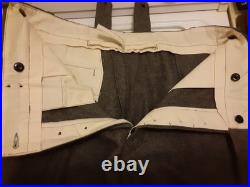 WW2 REPRO German M1937 Steingrau Wool Straight Leg Trousers NOS 35 W