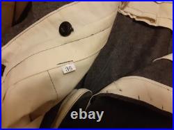 WW2 REPRO German M1937 Steingrau Wool Straight Leg Trousers NOS 35 W