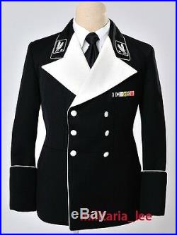 WW2 Repro German General Black Gabardine Mess Dress Tunic All Sizes