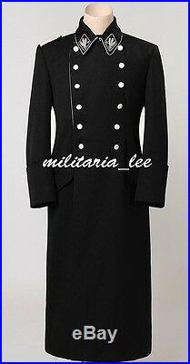WW2 Repro German General M32 Black Gabardine Overcoat All Sizes