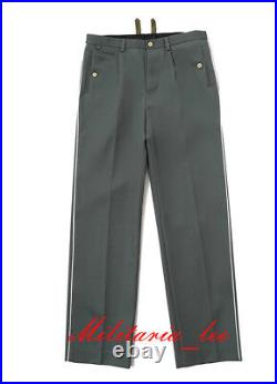 WW2 Repro German Gray Gabardine Trousers with Piping All Sizes