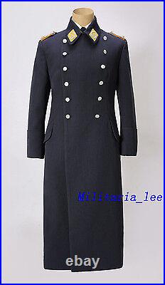 WW2 Repro German Luftwaffe Officer Blue Gray Gabardine Overcoat All Sizes