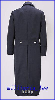 WW2 Repro German Luftwaffe Officer Blue Gray Gabardine Overcoat All Sizes