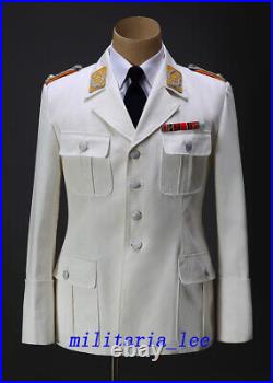 WW2 Repro German Luftwaffe Officer White Cotton Tunic All Sizes