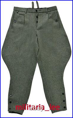 WW2 Repro German Officer Field Gray Wool Combat Breeches All Sizes