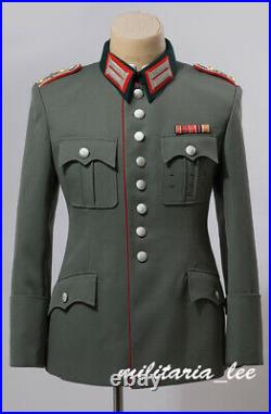 WW2 Repro German Officer M27 Field Gray Gabardine Tunic All Sizes