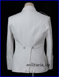 WW2 Repro German Officer M32 White Cotton Tunic All Sizes