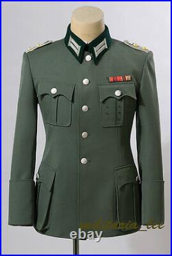 WW2 Repro German Officer M36 Field Gray Gabardine Tunic All Sizes