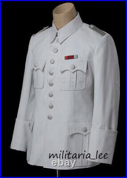 WW2 Repro German Waffen/Heer White Cotton Tunic All Sizes