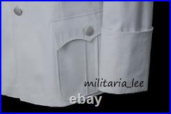 WW2 Repro German Waffen/Heer White Cotton Tunic All Sizes