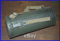 WW2 Reproduction German Gas Mask Canister with Straps
