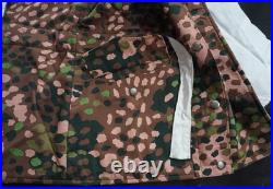 WW2 Reversible Dot44 camo Parka + Leather Belt Repro XL