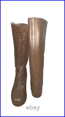 WW2 SA KAMPFZEIT WW2 GERMAN TALL OFFICER LEATHER BOOTS All SIZE Available