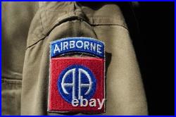 WW2 US Army M42 82nd Paratrooper Uniform Set. Large