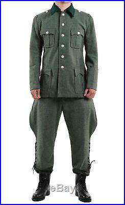 WW2 WWII GERMAN M36 OFFICER WOOL FIELD UNIFORM TUNIC & BREECHES SET Size XL